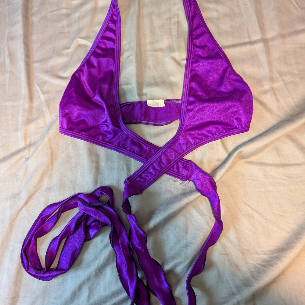 Elegant Purple Women's Bikini Top